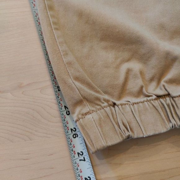 Aeropostale Khaki High Rise Jogger with elastic band waist and feet, Size XS - Picture 14 of 16
